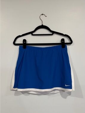 Nike Dri-FIT Tennis Skort Skirt S Royal Blue with White Lining - Athletic Wear